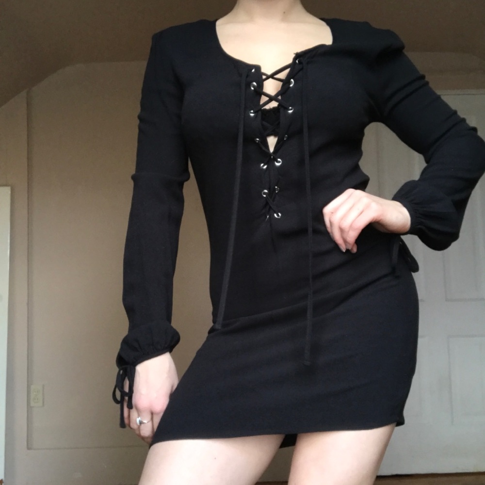 ✨🔮WITCHY Black Laced Minidress